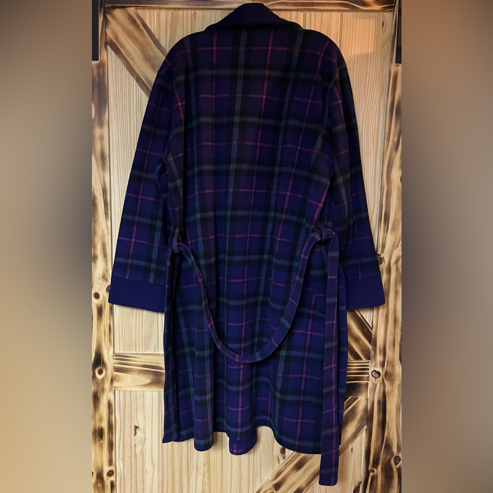 Fleece Robe purple Grn Pink XL - Picture 5 of 10